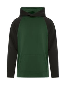 ATC™ GAME DAY™ FLEECE TWO TONE YOUTH HOODIE in Forest Green/Black