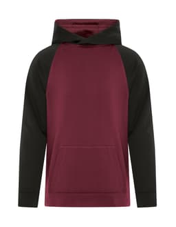 ATC™ GAME DAY™ FLEECE TWO TONE YOUTH HOODIE in Maroon/Black