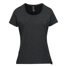 Stormtech Women's Montebello Performance Short Sleeve Tee in CHARCOAL HEATHER