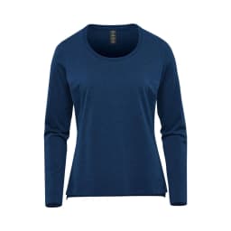 Stormtech Women's Montebello Performance Long Sleeve Tee in INDIGO