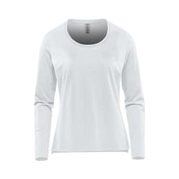 Stormtech Women's Montebello Performance Long Sleeve Tee in WHITE