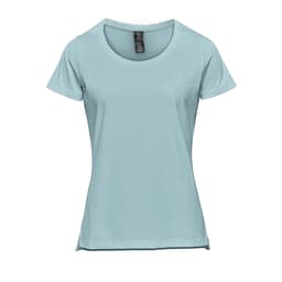 Stormtech Women's Equinox Short Sleeve Tee in ICE BLUE HEATHER
