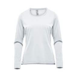Stormtech Women's Equinox Long Sleeve Tee in WHITE