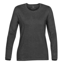 Stormtech Women's Baseline Long Sleeve Tee in CARBON HEATHER