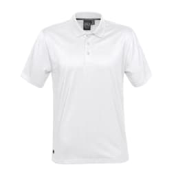 Stormtech Men's Oasis Liquid Cotton Polo in WHITE