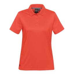 Stormtech Women's Oasis Liquid Cotton Polo in HOT RED