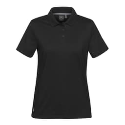Stormtech Women's Oasis Liquid Cotton Polo in BLACK