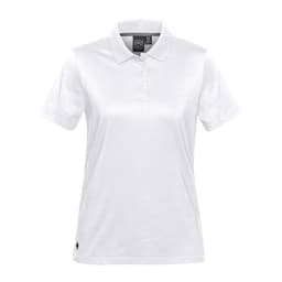 Stormtech Women's Oasis Liquid Cotton Polo in WHITE