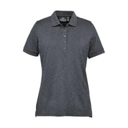 Stormtech Women's Nantucket Stretch Pique Polo in CHARCOAL HEATHER