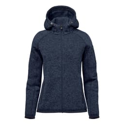 Stormtech Women's Avalante Full Zip Fleece Hoody in NAVY HEATHER