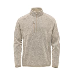 Stormtech Men's Avalante 1/4 Zip Pullover in OATMEAL HEATHER
