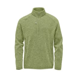 Stormtech Men's Avalante 1/4 Zip Pullover in SAGE GREEN HEATHER