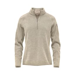 Stormtech Women's Avalante 1/4 Zip Pullover in OATMEAL HEATHER