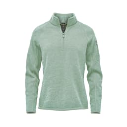 Stormtech Women's Avalante 1/4 Zip Pullover in ICE BLUE HEATHER