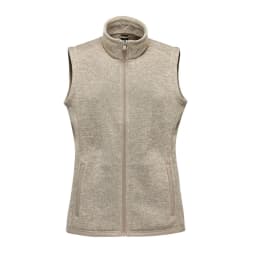 Stormtech Women's Avalante Full Zip Fleece Vest in OATMEAL HEATHER