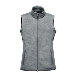 Stormtech Women's Avalante Full Zip Fleece Vest in GRANITE HEATHER