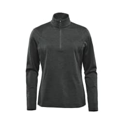 Stormtech Women's Treeline 1/4 Zip Pullover in BLACK HEATHER