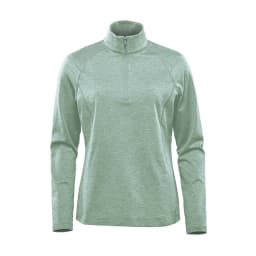 Stormtech Women's Treeline 1/4 Zip Pullover in ICE BLUE HEATHER
