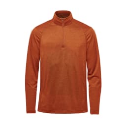 Stormtech Men's Milano 1/4 Zip Pullover in RUST HEATHER