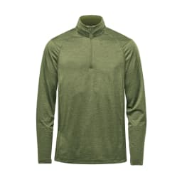 Stormtech Men's Milano 1/4 Zip Pullover in SAGE GREEN HEATHER