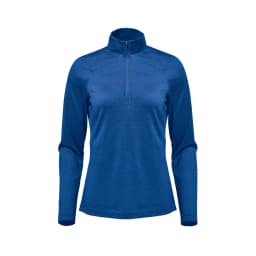 Stormtech Women's Milano 1/4 Zip Pullover in CLASSIC BLUE HEATHER