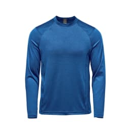 Stormtech Men's Milano Crew Neck L/S in CLASSIC BLUE HEATHER