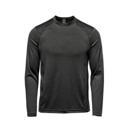 Stormtech Men's Milano Crew Neck L/S in CHARCOAL HEATHER