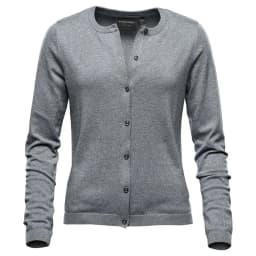 Stormtech Women's Avondale Cardigan in GREY HEATHER