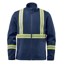 Stormtech Men's Orbiter Reflective Softshell Jacket in NAVY
