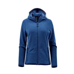 Stormtech Women's Novarra Full Zip Hoody in CLASSIC BLUE STRIPE