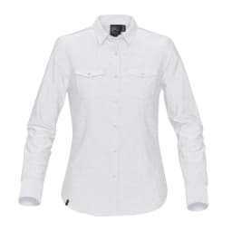 Stormtech Women's Hudson Oxford Shirt in WHITE