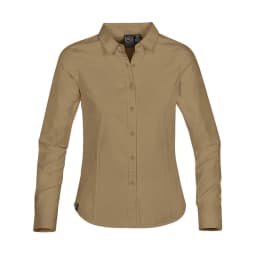 Stormtech Women's Cannon Twill Shirt in TAN