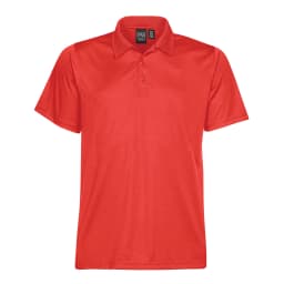 Stormtech Men's Eclipse H2X-DRY Pique Polo in BRIGHT RED