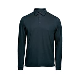 Stormtech Men's Nevada L/S Micro Pique Polo in MIDNIGHT