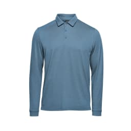 Stormtech Men's Nevada L/S Micro Pique Polo in RETRO BLUE