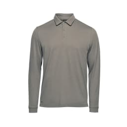 Stormtech Men's Nevada L/S Micro Pique Polo in GRANITE