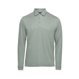 Stormtech Men's Nevada L/S Micro Pique Polo in STORM GREY
