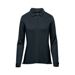 Stormtech Women's Nevada L/S Micro Pique Polo in MIDNIGHT