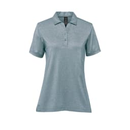 Stormtech Women's Volante H2X-DRY S/S Polo in RETRO BLUE HEATHER
