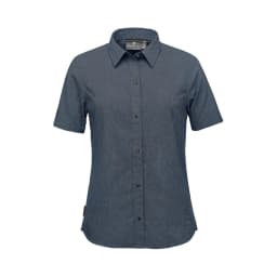 Stormtech Women's Azores Quick Dry Shirt in DARK DENIM HEATHER