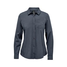 Stormtech Women's Azores Quick Dry L/S Shirt in DARK DENIM HEATHER