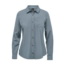 Stormtech Women's Azores Quick Dry L/S Shirt in RETRO BLUE