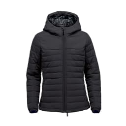 Stormtech Women's Nautilus Quilted Hoody in BLACK