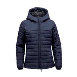 Stormtech Women's Nautilus Quilted Hoody in NAVY
