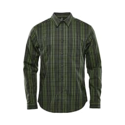 Stormtech Men's Muirfield Performance Long Sleeve Shirt in EARTH PLAID