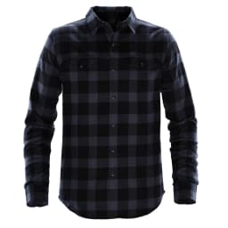 Stormtech Men's Logan Snap Front Shirt in NAVY PLAID