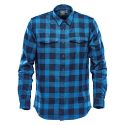 Stormtech Men's Logan Snap Front Shirt in ROYAL PLAID
