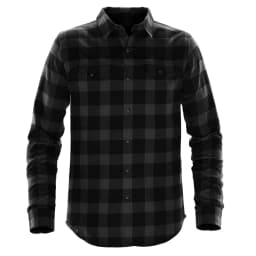 Stormtech Men's Logan Snap Front Shirt in CARBON PLAID