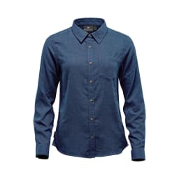 Stormtech Women's Cambridge Long Sleeve Shirt in NAVY