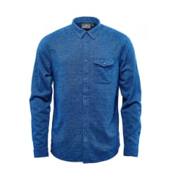Stormtech Men's Dockyard Long Sleeve Twill Shirt in INDIGO